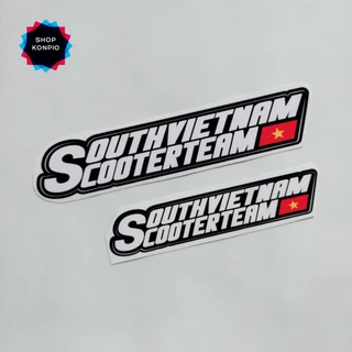Tem Decal South Việt Nam Scooter Team Dán Xe