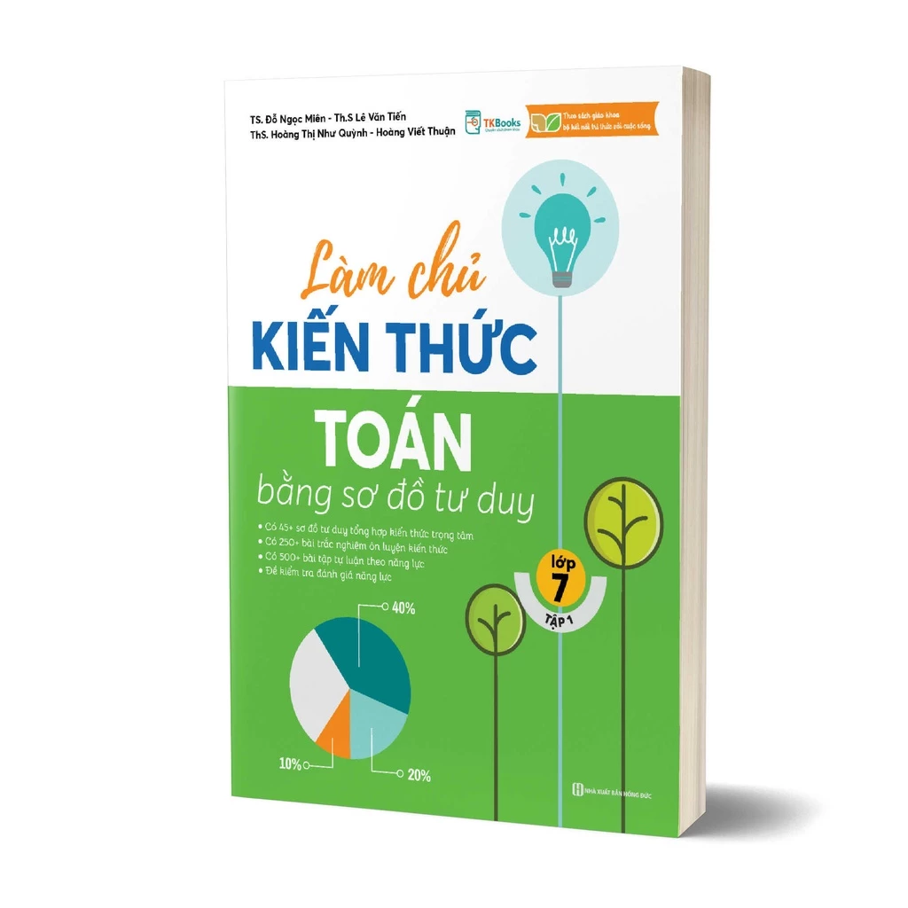 Sách - Làm chủ kiến thức Toán bằng sơ đồ tư duy – Lớp 7 tập 1