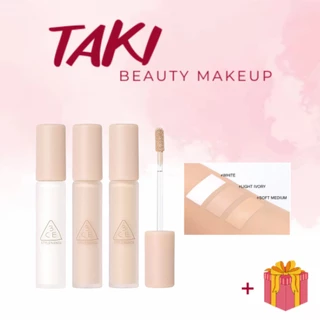 Kem Che Khuyết Điểm Đa Năng 3CE Skin Fit Cover Liquid Concealer 5.2g [White- Light Ivory- Soft Medium]