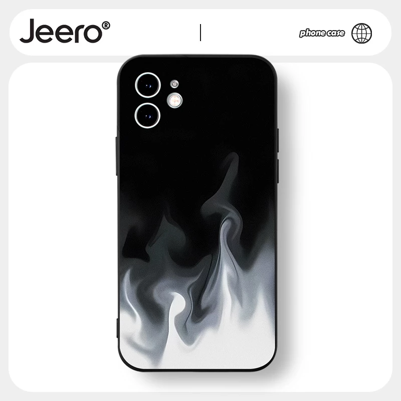 Ốp lưng JEERO mềm dễ thương đẹp ngầu nam Cho iPhone 14 13 12 11 Pro Max SE 2020 X XR XS 8 7 ip 6S 6 Plus kute HFF2347