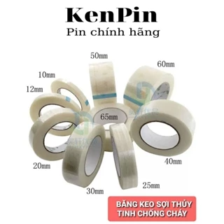 Cuộn 50m băng dính sợi thủy tinh chịu nhiệt độ cao, chống cháy BD01