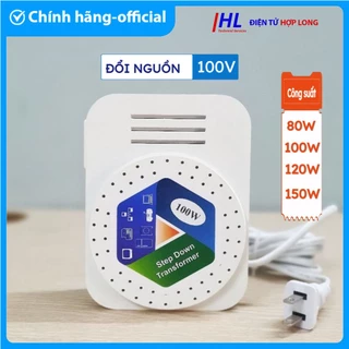 [BH-3 năm] Bộ Đổi Nguồn 220V sang 110V, 100V 100% dây đồng vỏ nhựa , Biến áp chuyển điện cho quạt, lọc không khí