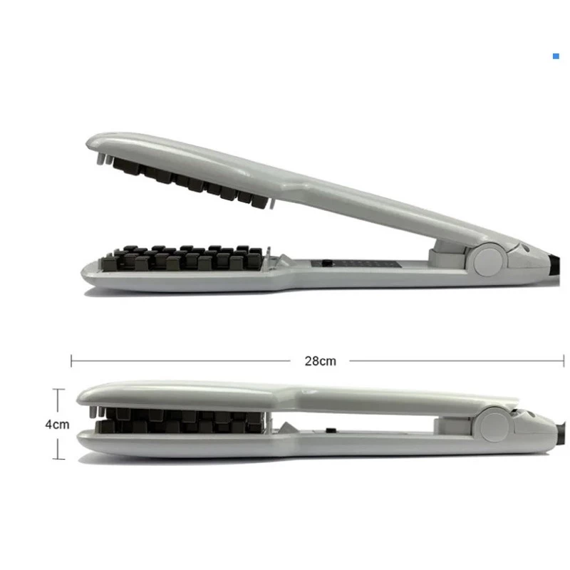 Máy dập xù bấm tóc phồng chân tóc vuông 2 in 1 kéo duỗi cao cấp 5 mức nhiệt hàng chính hãng hot sale