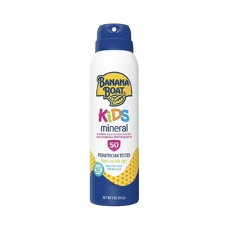 Sale hàng over date XỊT CHỐNG NẮNG TRẺ EM KHOÁNG CHẤT BANANA BOAT KIDS MINERAL SPF50 -142g - hàng nhập Mỹ