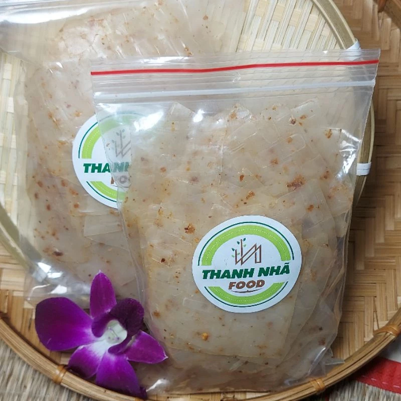 Bánh tráng muối tỏi loại ngon bịch 100g [ XK100TZ ]. mềm dẻo và đậm vị.