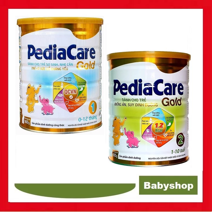 Sữa bột PediaCare Gold số 1,2 900g [HSD 2025]