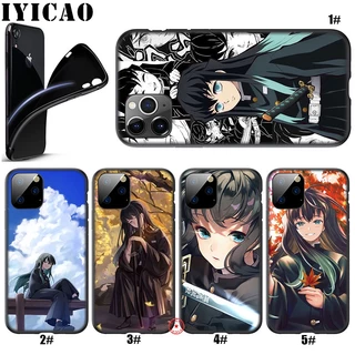 Ốp Điện Thoại Họa Tiết Hoạt Hình Demon Slayer Muichiro Tokito Cho iPhone 5 5s 6 6s 7 8 11 Pro Max Plus XR SE JLL28