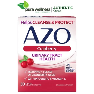 Viên AZO Cranberry Urinary Tract Health hỗ trợ đường tiết niệu 50 viên