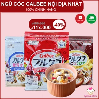 [Thùng 6 gói] Ngũ cốc Calbee ăn kiêng giảm cân Nhật Bản với đủ vị ngon tuyệt- mix hoa quả trái cây sữa chua dùng ăn sáng