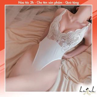 Bodysuit Trơn Phối Ren Sexy Xẻ Đáy Gợi Cảm - B42