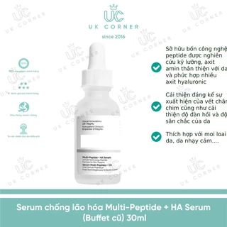 Tinh chất chống lão hóa phức hợp The Ordinary Multi-Peptide + HA Serum (Buffet)