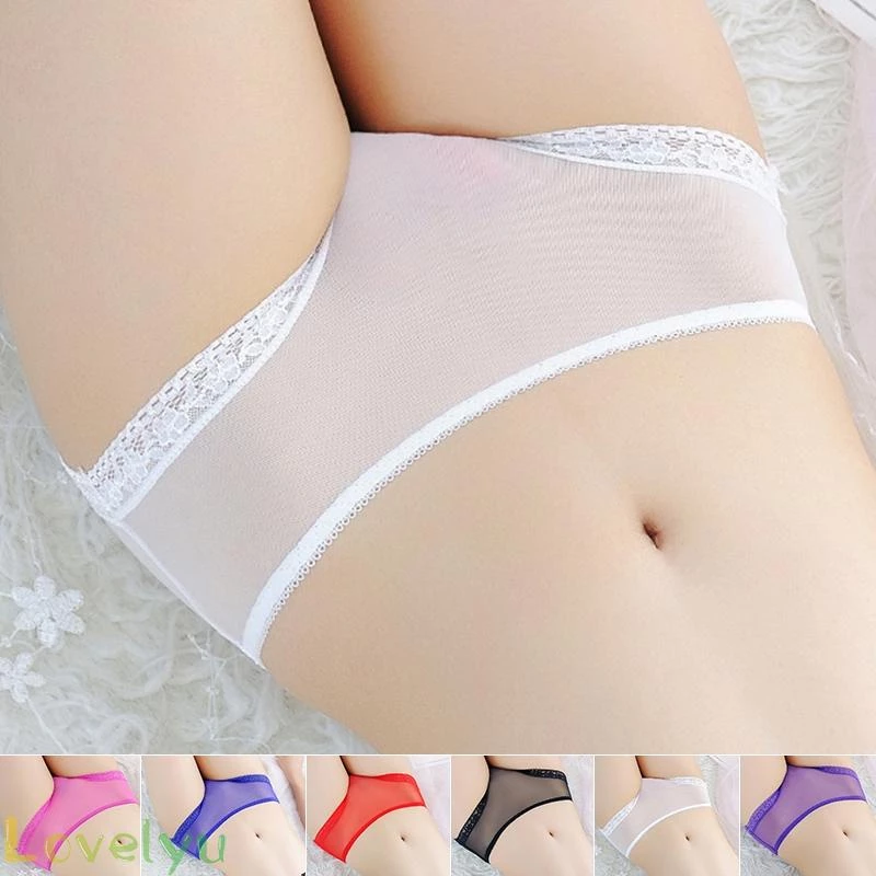 ⭐ Fast delivery ⭐Panties M~XL Lace+Mesh Screen Sexy Sheer Transparent Womens Breathable