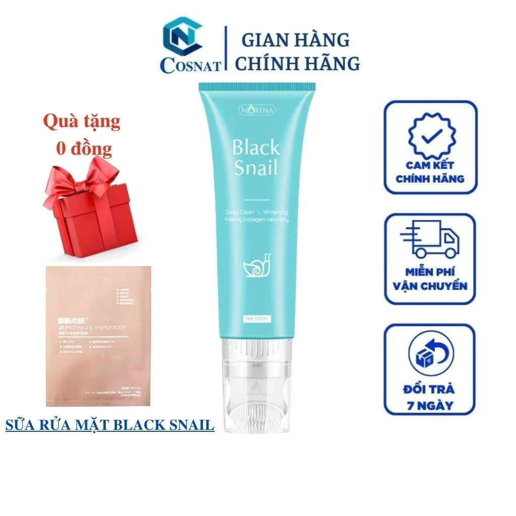 Sữa rửa mặt Huyền Phi Black Snail làm Sạch sâu sáng mịn da 100ml