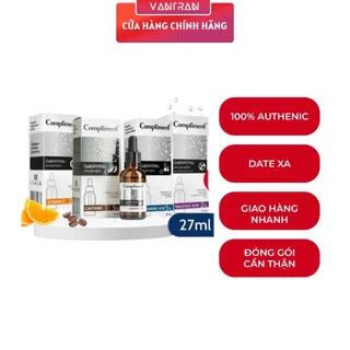 Serum Compliment 2% BHA Salicylic Acid Hyaluronic Acid B5 5% Vitamin C 20% Làm Sạch Da, Giảm Mụn Trắng Da Căng Bóng 27ml