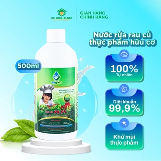 [GIÁ DÙNG THỬ 29K 500ml] Nước rửa rau củ quả hữu cơ Sagren An Lành 500ml, nước ngâm rửa thực phẩm