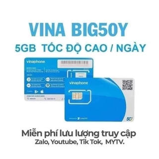 Sim mạng Big50Y 5Gb ngà