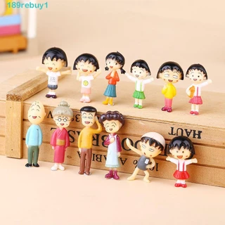 Bộ 12 Mô Hình Nhân Vật Hoạt Hình Chibi Maruko REBUY1