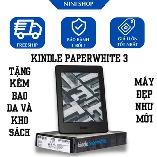 Máy đọc sách kindle paperwhite gen 3 tặng kèm cover bảo hành 6 thángg em