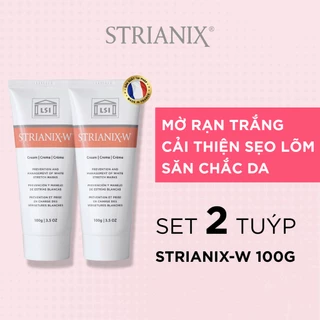 Set 2 Tuýp Kem Chống Rạn Da STRIANIX-W 100g Ngăn Ngừa Và Làm Mờ Rạn Trắng Nhập Khẩu Từ Pháp Hiệu Quả Rõ Từ 30 Ngày