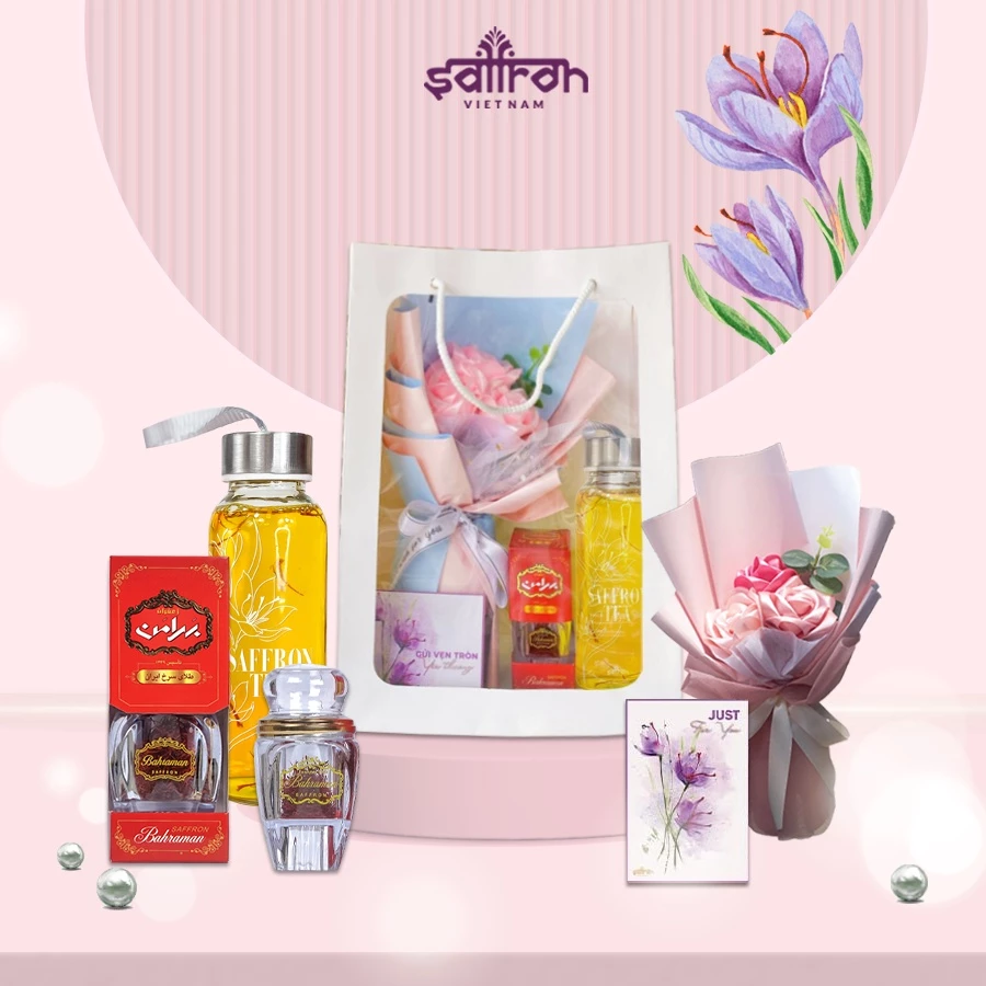Set quà trung thu Nhụy hoa nghệ tây thương hiệu Saffron Việt Nam - món quà ngon bổ rẻ