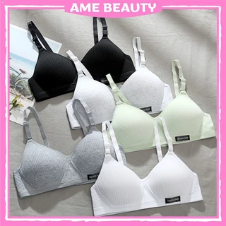 Áo Ngực Nữ Cotton Không Gọng Nâng Ngực  AmeBeauty, Áo Lót Nữ Mút Mỏng Tôn Vòng 1 Mã ANM-01