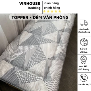 Topper văn phòng, đệm văn phòng kích thước 90 x 190 cm, tấm lót nệm trải sàn đơn cho học sinh, sinh viên