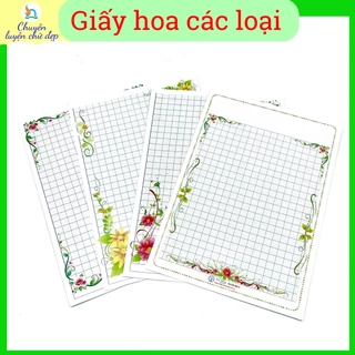 Giấy luyện chữ đẹp Ánh Dương M5 các loại - giấy hoa viết chữ đẹp