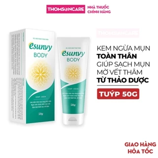 Kem ngừa mụn toàn thân Esunvy Body làm mềm da, sạch mụn, ngừa vết thâm, giảm tiết bã nhờn từ thảo dược - Tuýp 50g