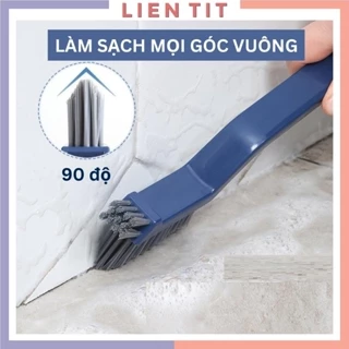 Bàn chải nhà tắm chà góc tường, chổi cọ nhà vệ sinh cán dài chà khe hở sàn đa năng