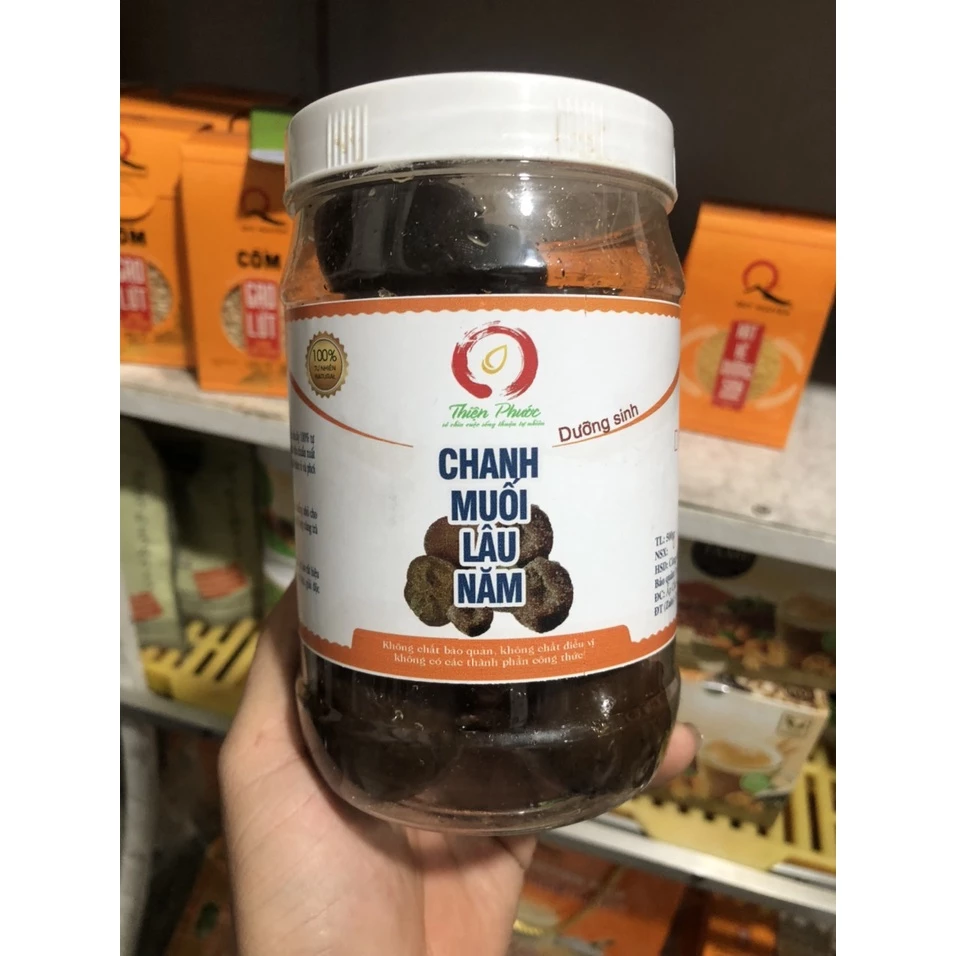 Chanh muối trường niên (5 năm) hủ 500g - Chanh muối dưỡng sinh