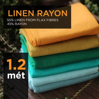 [1.2 mét]  Linen Rayon - vải Lanh (linen) nhập khẩu cao cấp từ sợi cây