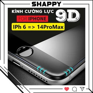 [MUA 1 TẶNG 1] Kính Cường Lực IPhone 9D Full Bóng 6/6Plus/7/8/7Plus/8Plus/X/XR/XsMax/11/12/13/ProMax [Shappy Shop]