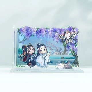 8cm Acrylic Anime mica chibi đạo tổ sư mô hình Lam Vong Cơ Ngụy Vô Tiện Trần Tình Lệnh Tượng