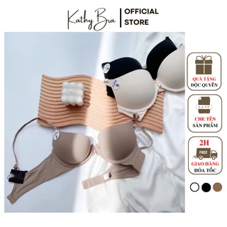 B33 Áo Ngực Trơn Coppa KATHY BRA Có Gọng Mút Dày 2.5cm Tạo Khe Nâng Ngực Tốt Kiểu Dáng Basic