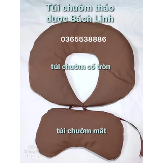 Túi Chườm Cổ Vai Gáy Dạng Tròn Thảo Dược Giúp Giảm Nhức Mỏi, Thái Hóa Đốt Sống Cổ