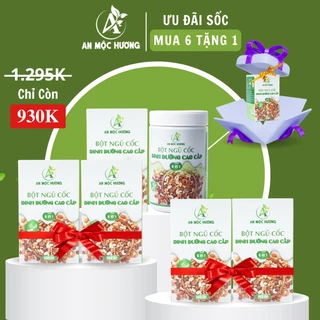 Combo 6 hộp  + Tặng thêm 1 hộp bột ngũ cốc dinh dưỡng An Mộc Hương 21 loại hạt