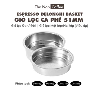 Giỏ lọc cà phê 51mm cho máy pha Delonghi