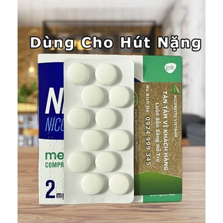 Kẹo ngậm cai thuốc cho người HÚT NẶNG Nicotinell 2mg VỊ BẠC HÀ vỉ 12 viên