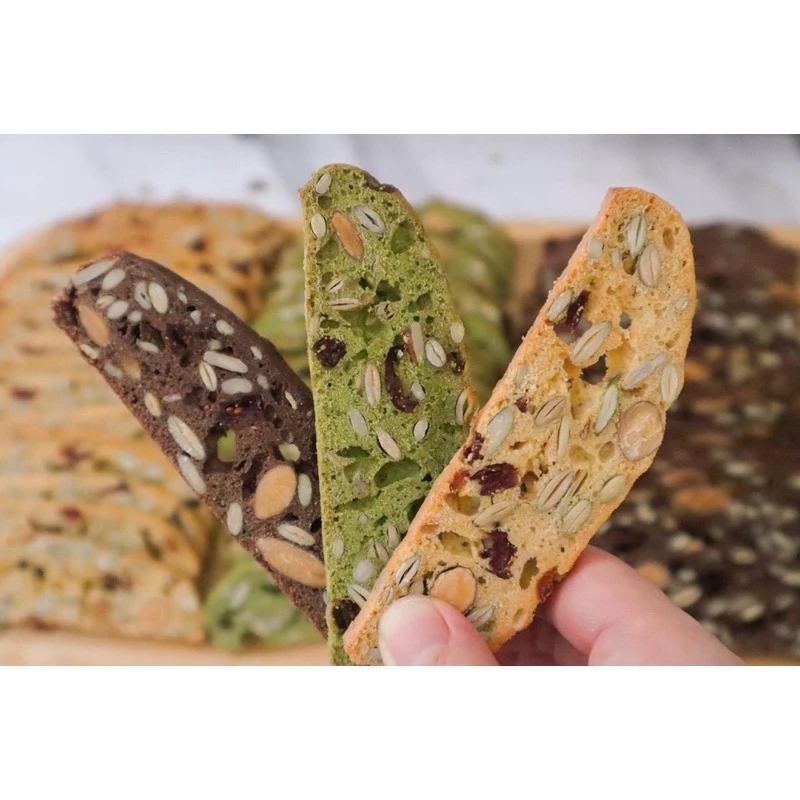 Bánh Biscotti Trần Anh Food - Bánh Biscotti nguyên cám  250g& 500g