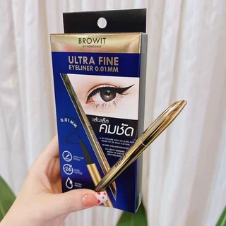 Bút kẻ mắt Nongchat, đường kẻ nhỏ 0.01mm, dễ kẻ, không lem, không thấm nước Browit Ultra Fine Eyeliner