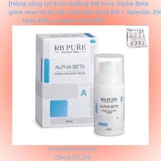 [CÔNG TY] KB PURE ALPHA BETA CREAM KEM TÁI TẠO GIẢM MỤN ẨN VÀ MỤN BÍT TẮC 30ML