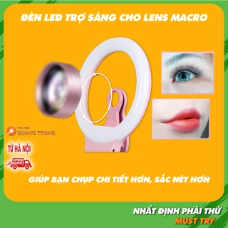 Đèn led hỗ trợ sáng cho lens macro, chân ren 17mm