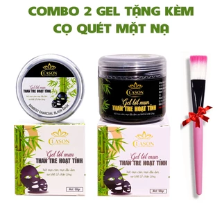 2 Hộp Lột mụn đầu đen than tre hoạt tính Clason, Keo lột mụn đầu đen mũi, lột mụn cám toàn mặt, hút bụi bẩn, làm M68