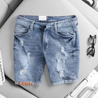 Mã Số QSN 216 Quần Short Jean Nam chất liệu jean bò denim co giản 4 chiều chuẩn from dáng chuẩn size đường may tỉ mỉ