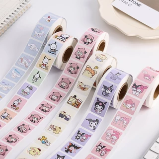 SANRIO Cuộn 500 Hình Dán 1 Inch Dùng Trang Trí Hộp Quà