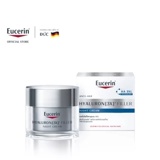 EUCERIN KEM DƯỠNG GIẢM NẾP NHĂN BAN ĐÊM HYALURON[3X] FILLER NIGHT CREAM 50ML