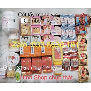 combo kem trắng da body cấp tốc (kem hơn 1 ký)