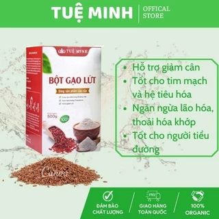 Bột gạo lứt giảm cân,Bột gạo lứt đỏ Tuệ Minh cao cấp hộp 500gram