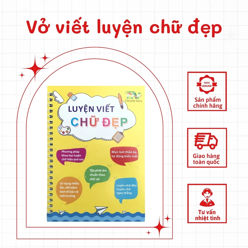 Vở Tập Tô Luyện Chữ Viết Chữ Số Có Hình Ảnh Minh Họa Màu Sắc Đẹp Mắt Dành Cho Trẻ Em