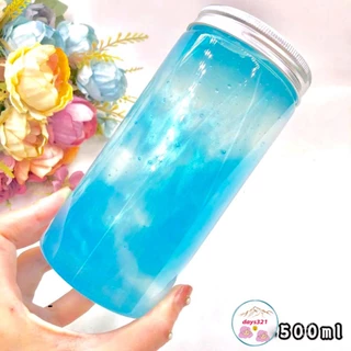 Nước biển và khung trời Slime tầng mây thứ 9 màu đẹp tuyệt đồ giải trí hũ slam chất nhờn ma quái squishy hộp 550ML